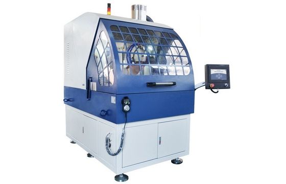 Automatyczna duża maszyna do cięcia próbek metalograficznych, sekcja maksymalna 140×80 mm