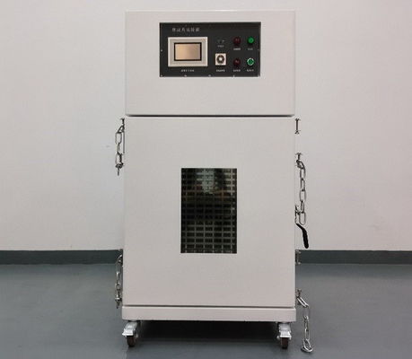 Przeciwwybuchowa komora do badań nadużyć termicznych z urządzeniem obniżającym ciśnienie