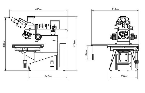 Polaryzator odblaskowy Mikroskop cyfrowy metalurgiczny iMet-222 80X 40X z lampą halogenową