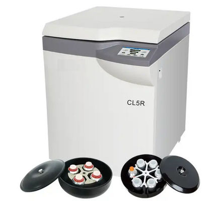CL5R Niska prędkość 5000 obrotów / min Centrifugę chłodzoną w laboratorium z obrotowymi wirnikami 6x500 ml