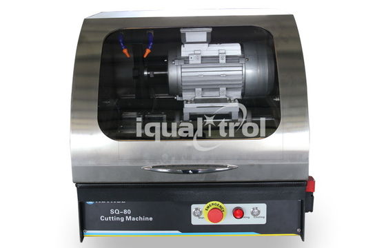 Maksymalna sekcja 80 mm Metallograficzna Maszyna do cięcia SQ-80 3000W Chłodzenie wodne