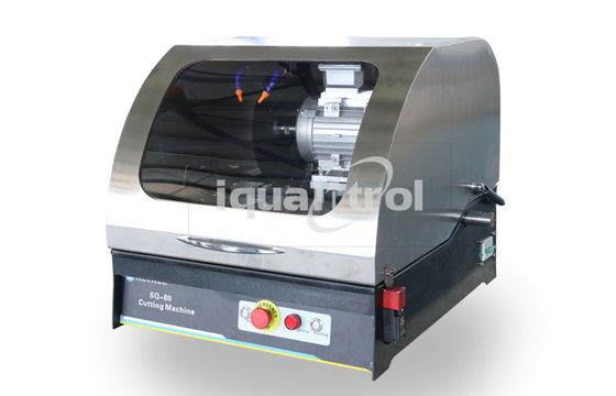 Maksymalna sekcja 80 mm Metallograficzna Maszyna do cięcia SQ-80 3000W Chłodzenie wodne
