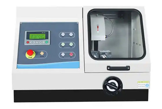 Precyzyjna automatyczna metalograficzna cięcia maszyny 3.3KW Prędkość 2100 obr./min Chłodzenie wodne